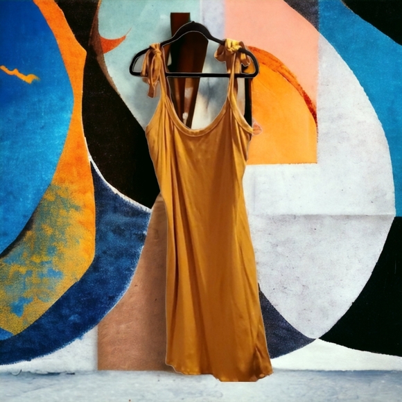 Fashion Nova Dress size 2x color mustard gold like new - Picture 1 of 2